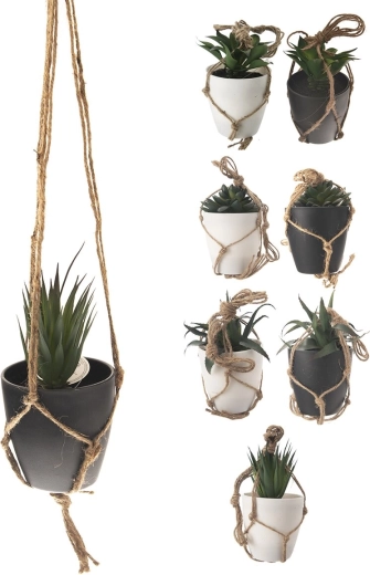 Hangende kunstplant in pot