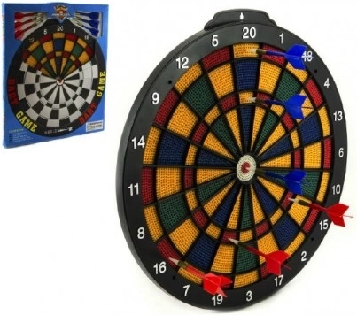 Dartbord 40 cm met 6 pijlen