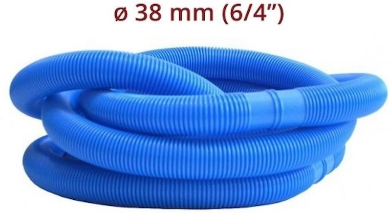 Zwembadslang per meter 38 mm (6/4") – blauw, 1 m