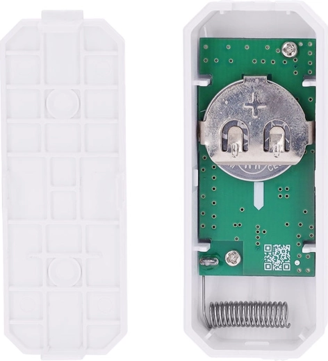 Voeding met batterij in de verpakking en LED-indicatie