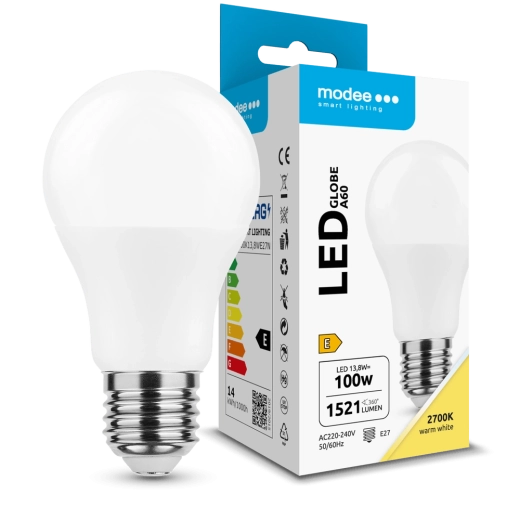 LED lamp Globe A60 13,8 W E27 2700K 1521 lm 360°