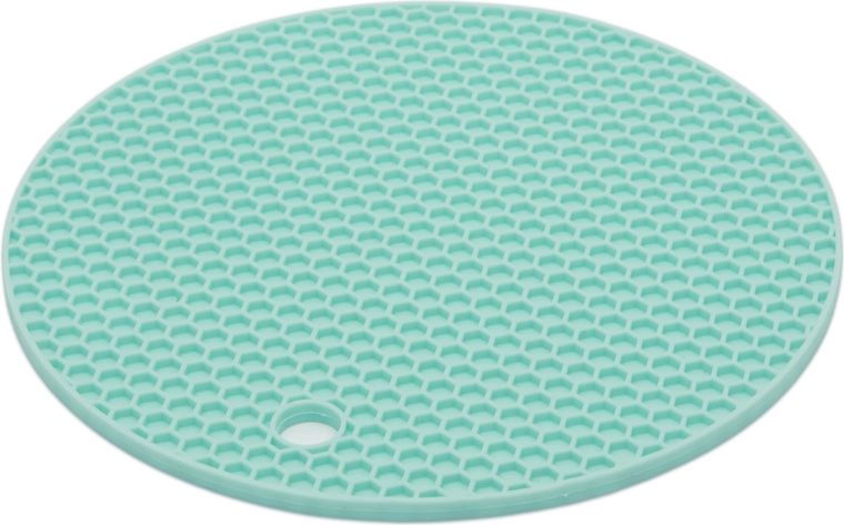 Siliconen onderzetter voor pannen 18 cm blauw