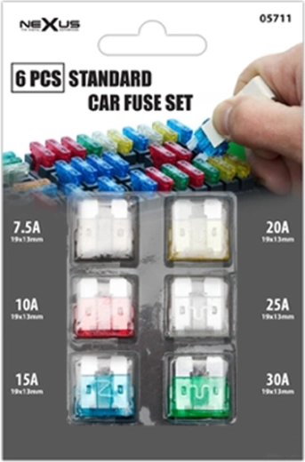 Set platte autozekeringen