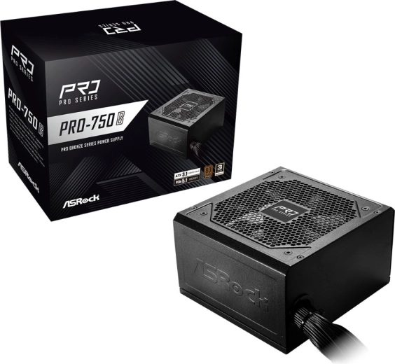 ASRock Pro Series voeding 750 W 80 PLUS Bronze (niet-modulair)
