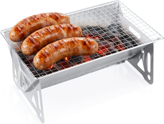 Opvouwbare stalen houtskoolgrill Vilde 28 × 18 × 12 cm
