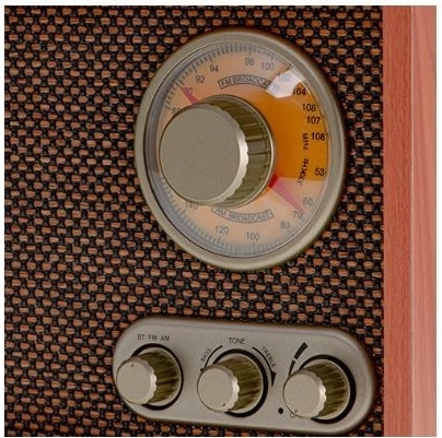 Klassieke AM/FM-tuner met analoge afstemming