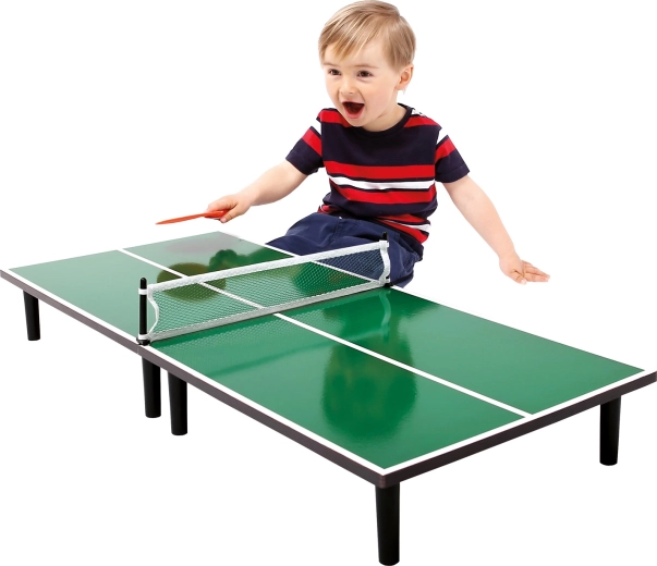 Compact tafeltennis voor een gewone tafel