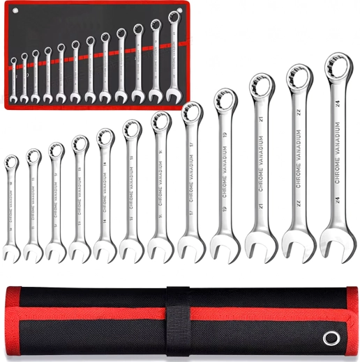 Duurzaam CrV-staal en orde in het etui