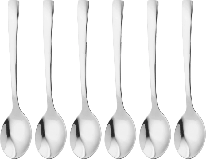 Future set van 6 koffielepeltjes in geschenkdoosje