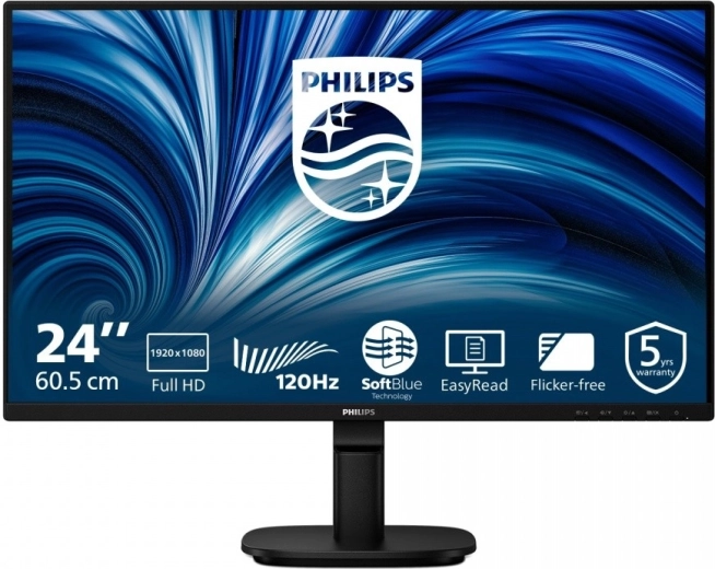 Monitor 23,8" IPS 120 Hz met HDMI, DisplayPort, VGA en luidsprekers