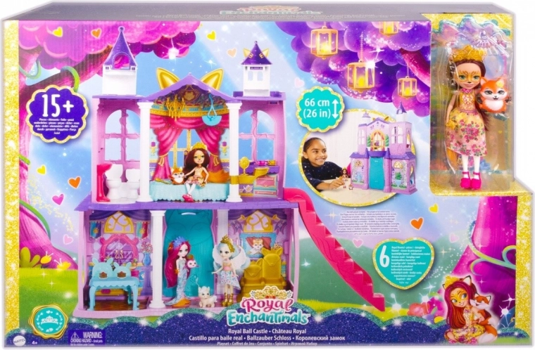 Enchantimals koninklijk paleis – speelset met pop en vos