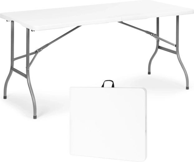 Opvouwbare cateringtafel voor in de tuin MultiGarden 153 × 70 cm zwart