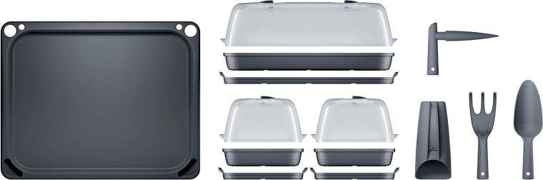 Drie mini-kassen met regelbare ventilatie