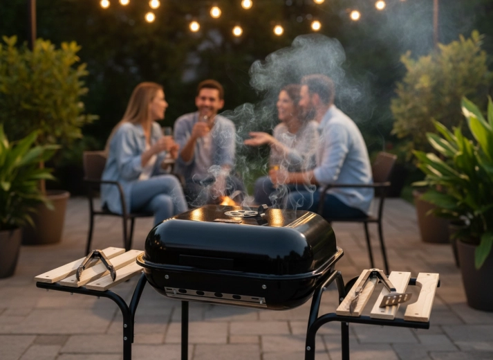 Barbecueën onder het deksel