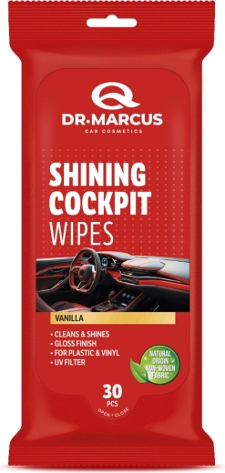 Dr. Marcus Titanium dashboarddoekjes met glanzend effect Vanilla 30 stuks