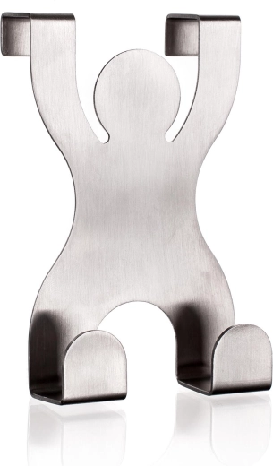 Akcent deurhaak met twee roestvrijstalen haken 11 x 6,8 cm