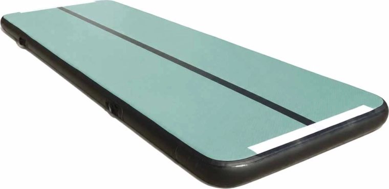 Opblaasbare gymnastiekmat Air Track met pomp, groen