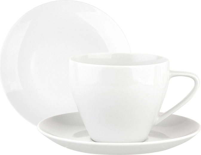 Koffieservies MariaPaula Moderna wit 18-delig (voor 6 personen)