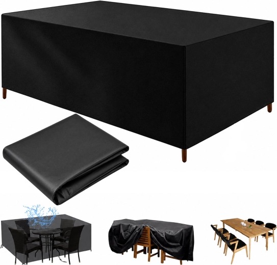 Waterdichte beschermhoes (zeil) voor tuinmeubelen en cateringtafel 250 × 210 × 90 cm