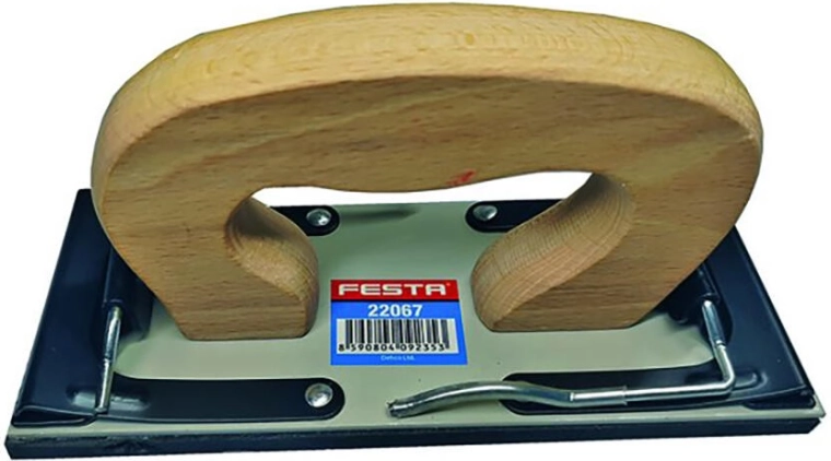 Houten houder voor schuurpapier FESTA 170 × 70 mm