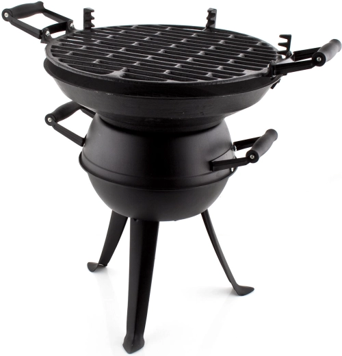 Soudek grill 36 cm – gietijzeren vuurhaard, zwart