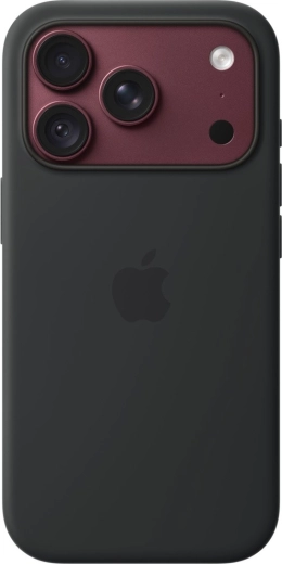 Apple siliconen hoesje met MagSafe voor iPhone 18 Pro – zwart