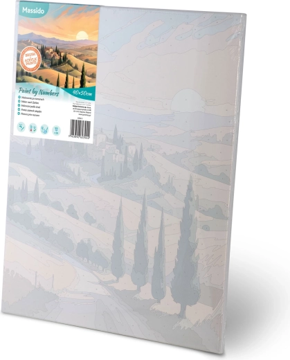 Klaar om te schilderen: canvas op frame met ondergrond