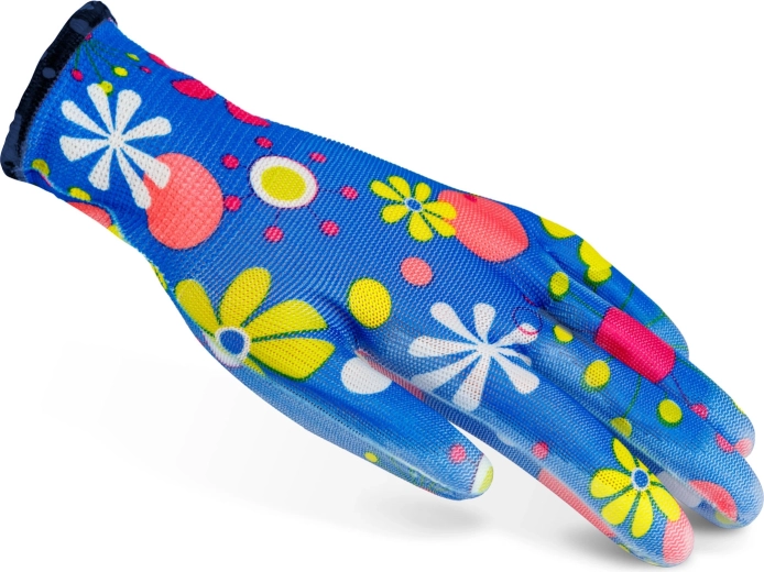 Waterafstotende handpalm met nitrilcoating