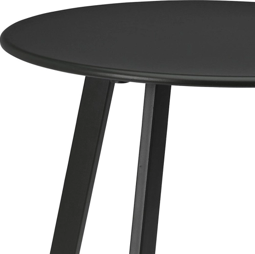 Minimalistische look in matte zwart