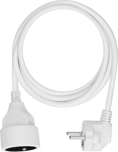 Solight verlengsnoer met één stopcontact, 1,5 m, wit