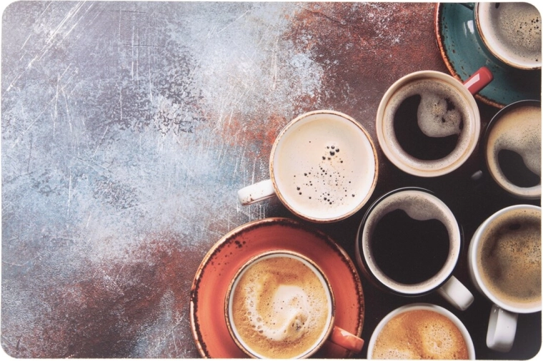 Kunststof placemat koffie 43 × 28 cm