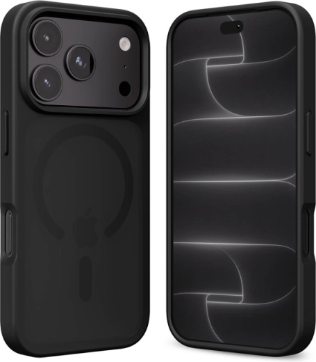 Crong Hybrid Matte Magnetic hoesje met MagSafe voor iPhone 18 Pro Max en 17 Pro Max, zwart