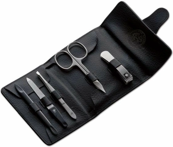 Böker Arbolito Classic 5-delige manicureset in leren etui