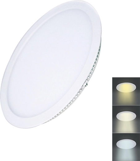 Solight LED mini-inbouwpaneel voor verlaagd plafond CCT rond 12 W