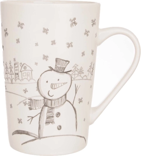 Porseleinen mok sneeuwpop 470 ml