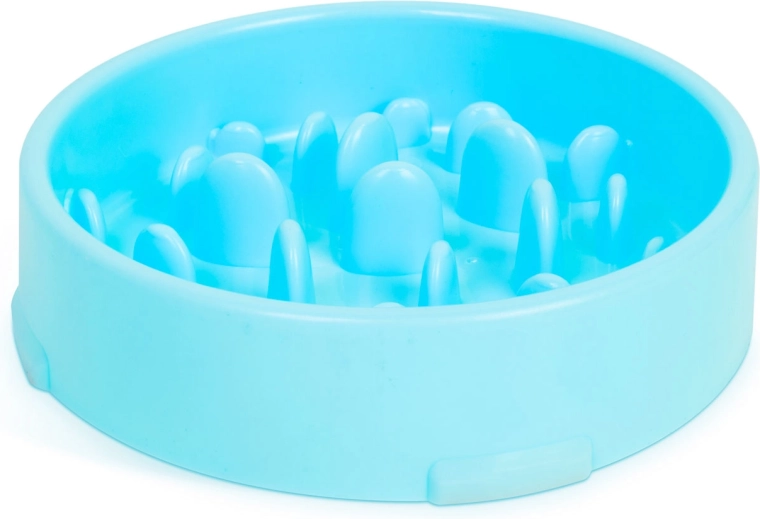 Antischrokbak voor honden blauw