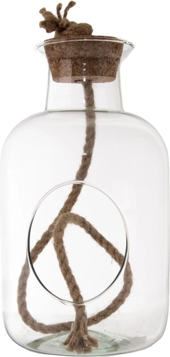 Glazen terrarium met kurken deksel 14 × 25 cm