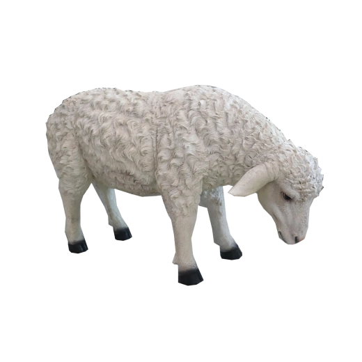 Kerst decoratieve figuur schaap van hars 87,6 cm