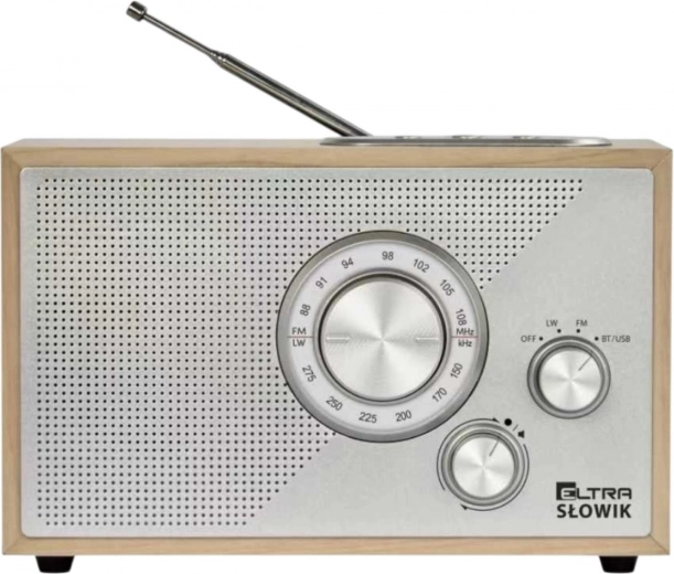 OR Słowik-radio met USB en Bluetooth, lichtbruin