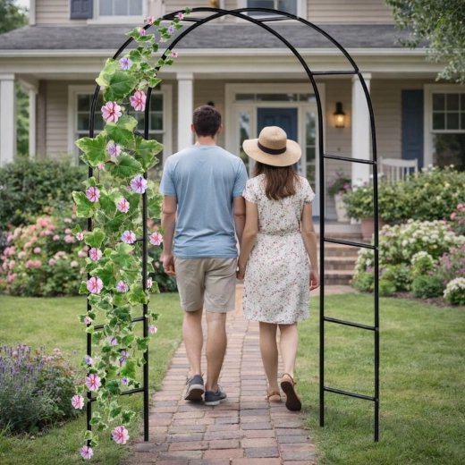 Decoratieve tuinentree en eenvoudige installatie