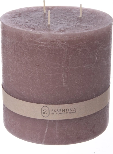 Decoratieve roze kaars 1410 g 14 × 14 cm