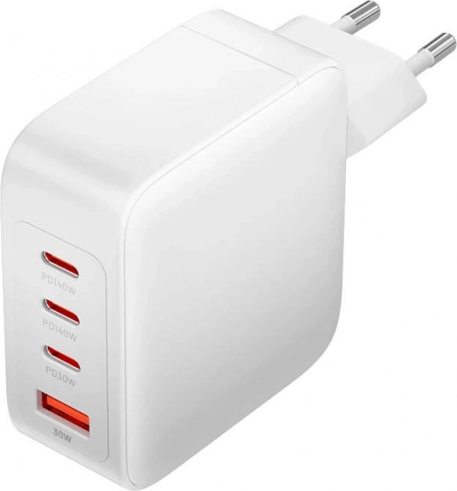 Netlader Vention 140W GaN met 3× USB‑C en USB‑A (wit)