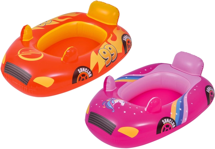 Kinder opblaasboot AUTO 86 × 60,5 cm – mix van kleuren