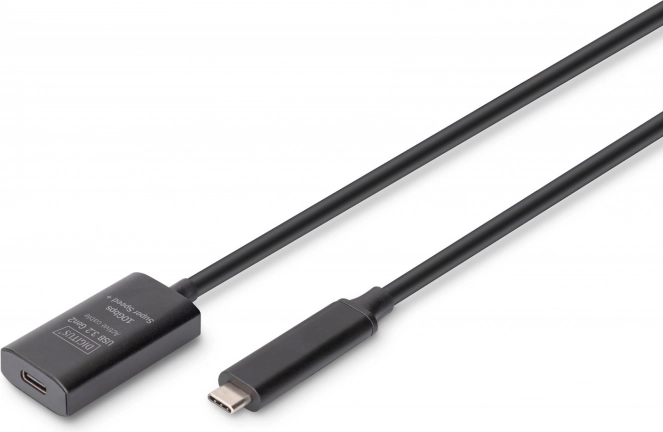Actieve USB‑C-naar‑USB‑C verlengkabel, USB 3.2 Gen2, 10 Gbps, 5 m
