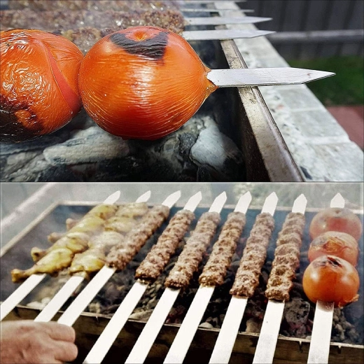 Ideaal voor kebab, sjasliek en groenten