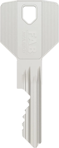 Veiligheidskaart en 5 sleutels in de verpakking