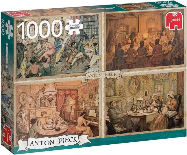 Puzzel Ontmoeting in de Woonkamer 1000 Stukken