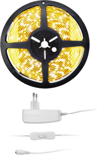 Solight LED-lichtstrip met adapter 5 m, warm wit
