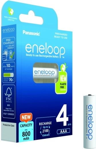 Accu Eneloop AAA 800 mAh 4 stuks