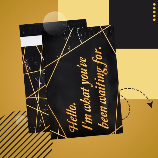 Folie postenveloppen voor koeriers 255 × 370 mm zwart, 50 stuks